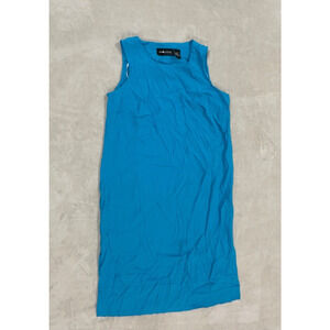 Sag Harbor Womens Blue Sleeveless Solid Dress Size 18W